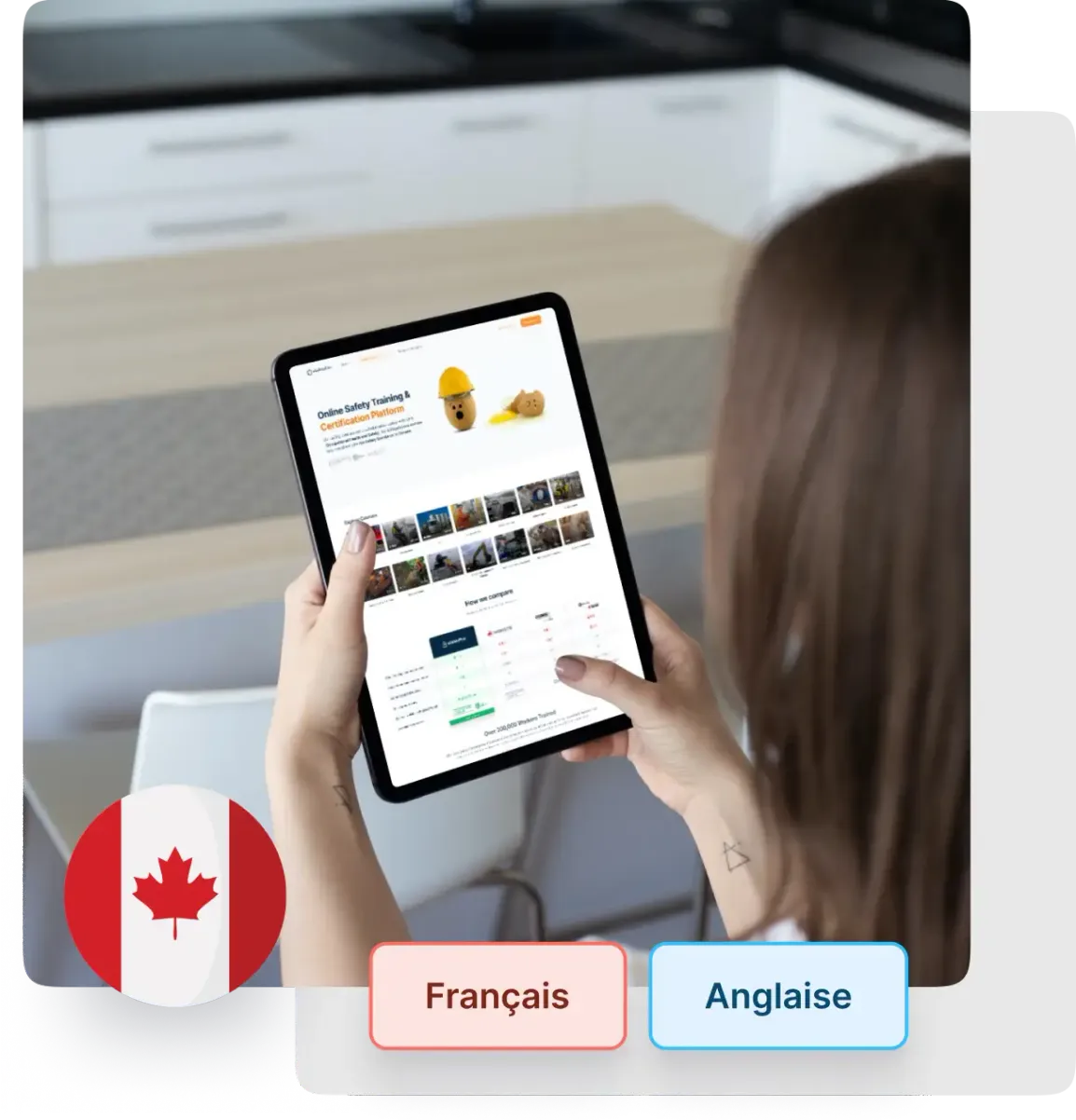 Image de la licence de cours disponible sur les appareils de bureau