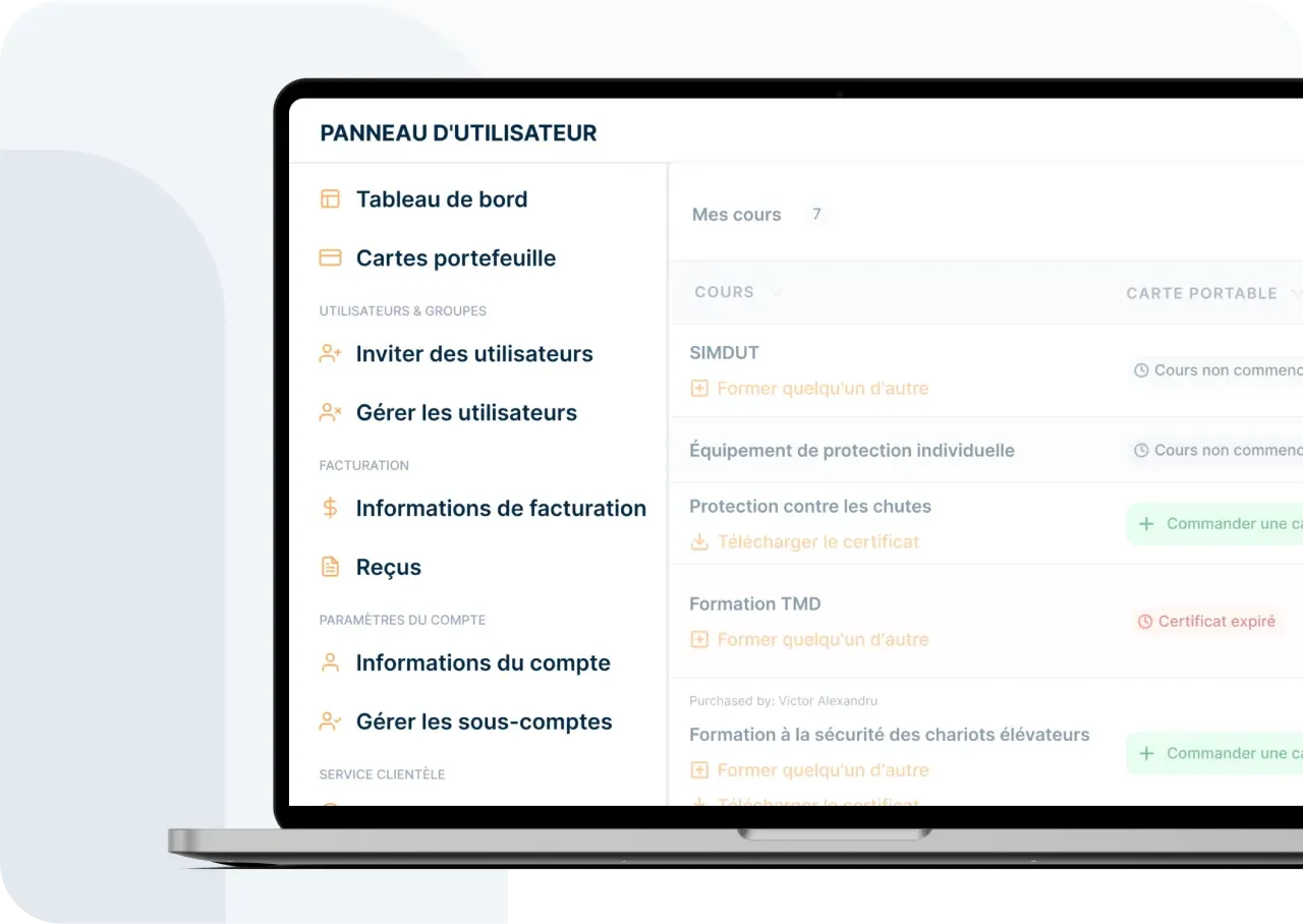 Image d'en-tête montrant les fonctionnalités de la plateforme