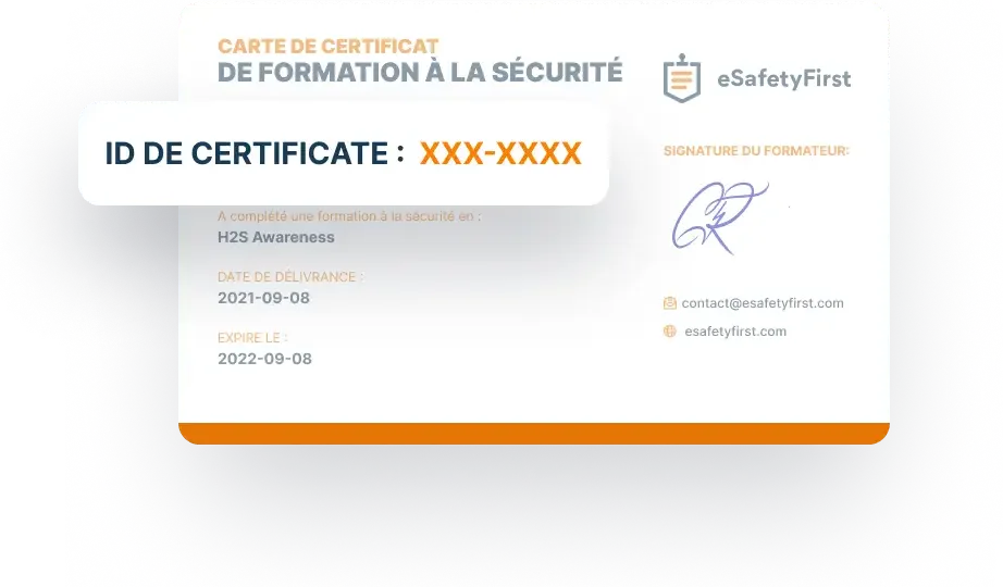 Image montrant une vérification de carte de certification